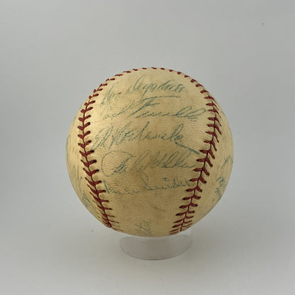 1956 Brooklyn Dodgers Team Ball. Clubhouse Signatures Jackie Robinson, Hodges