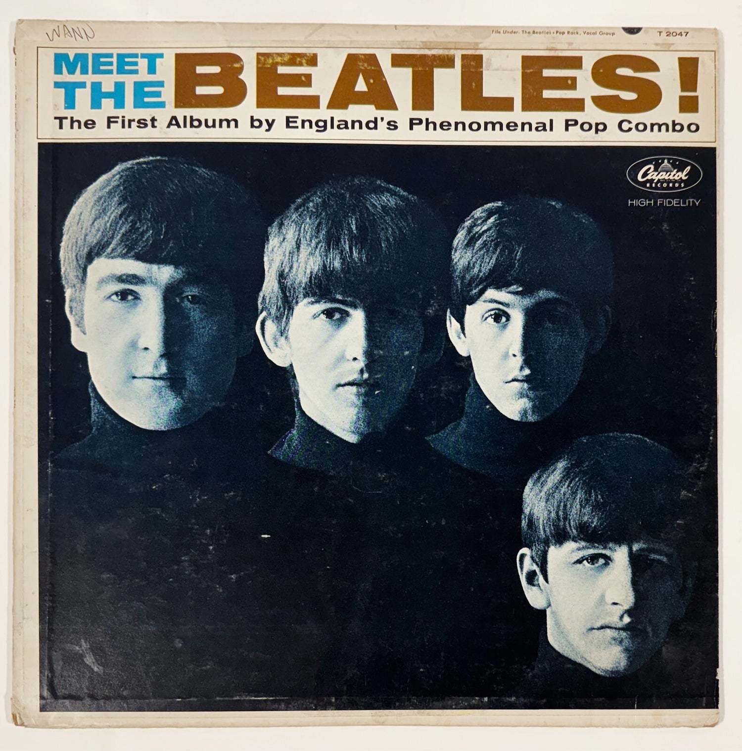Rare George Harrison Autograph, Signed Meet the Beatles Album Cover. JSA4