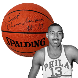 Wilt Chamberlain Signed & Inscribed Basketball. Auto JSA