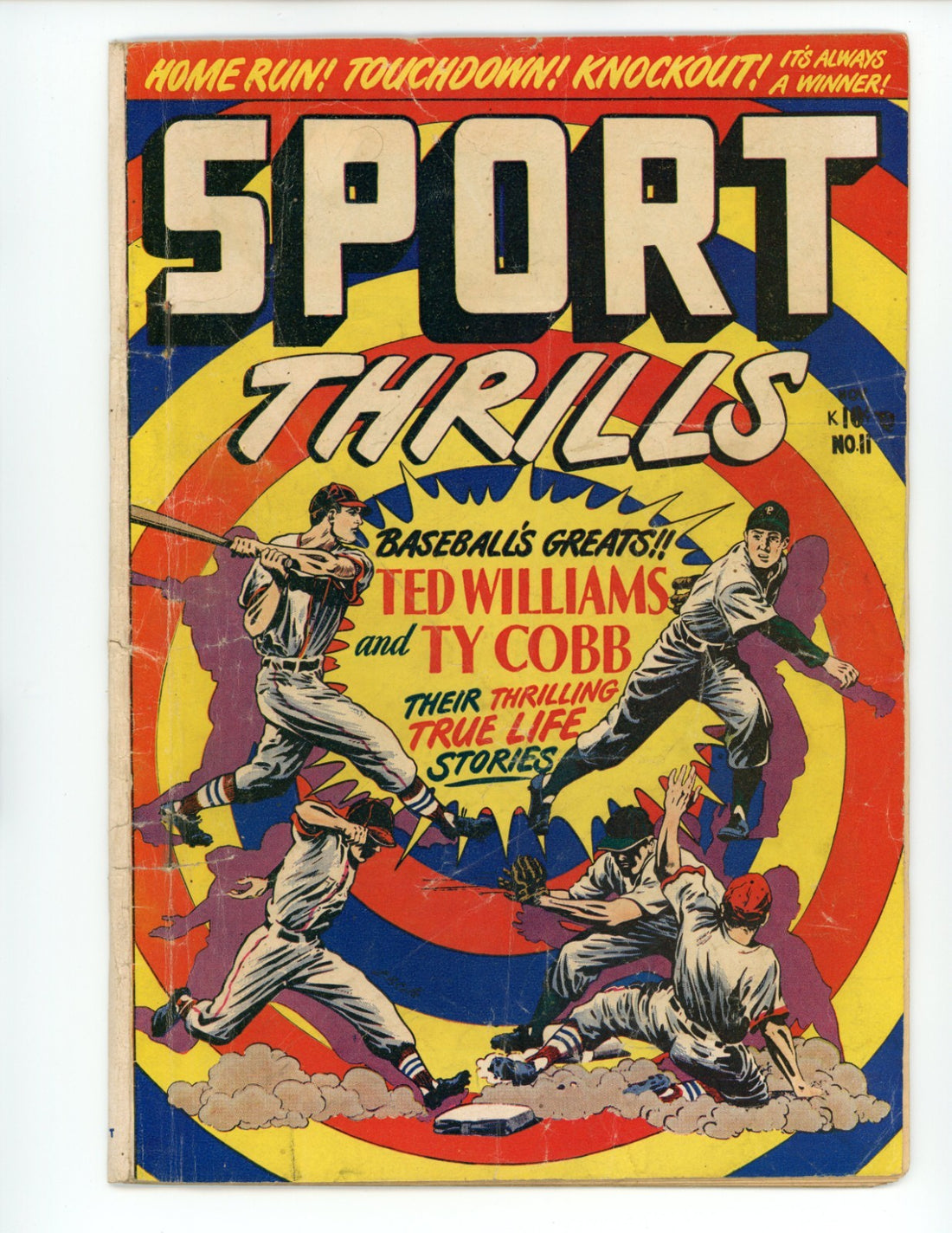 1950 Ted Williams Ty Cobb Sports Thrills0