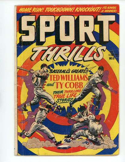 1950 Ted Williams Ty Cobb Sports Thrills0