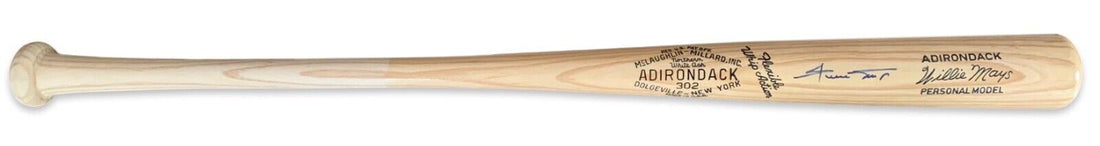 Willie Mays Signed Baseball Bat, Adirondack. Auto JSA