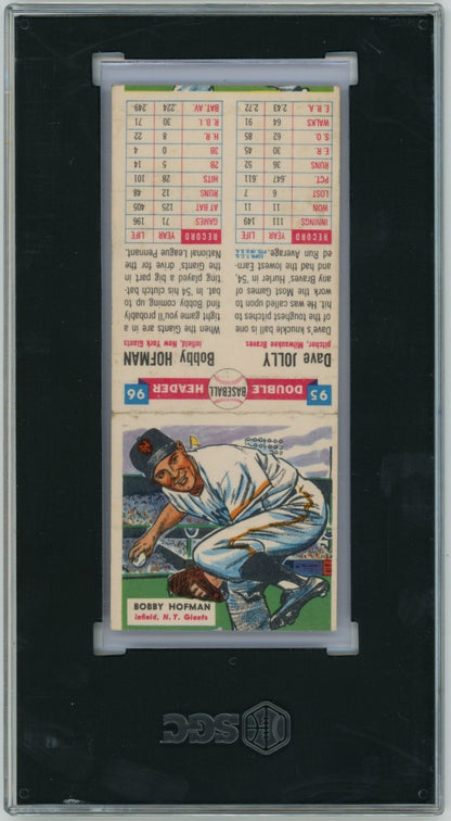 1955 Topps Double Headers Dave Jolly Bobby Hoffman 