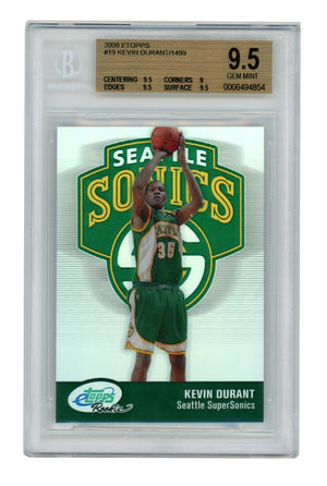 2007-2008 Kevin Durant ETopps #19 RC Rookie Card. Beckett BGS 9.5
