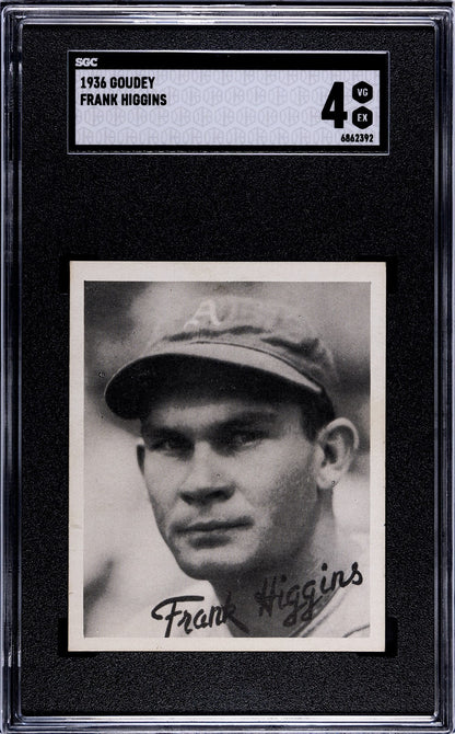 1936 Goudey Frank Higgins, SGC 40