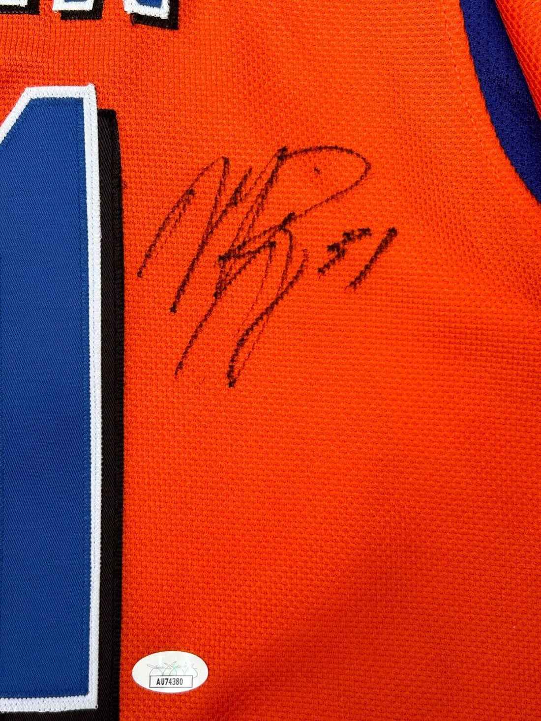 Mike Piazza Signed Jersey. Majestic. New York Mets. Auto JSA