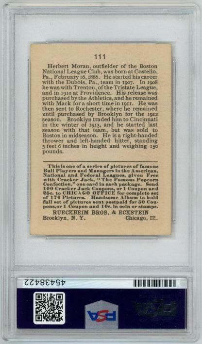 1915 Cracker Jack Herbie Moran PSA 71