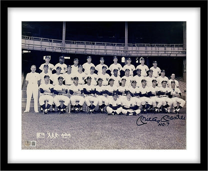 Mickey Mantle Signed and Inscribed 11x14, 1961 Yankees Team Photo. Auto Beckett