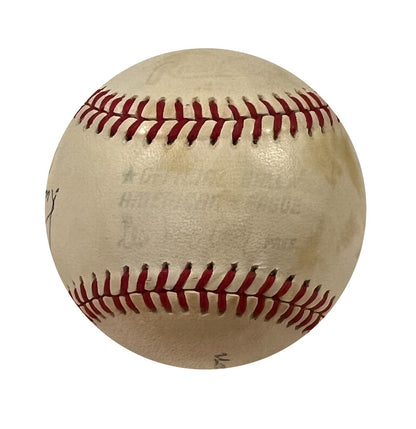 Roger Maris Hank Aaron Signed Baseball, Homerun Kings, Record Breakers. PSA2