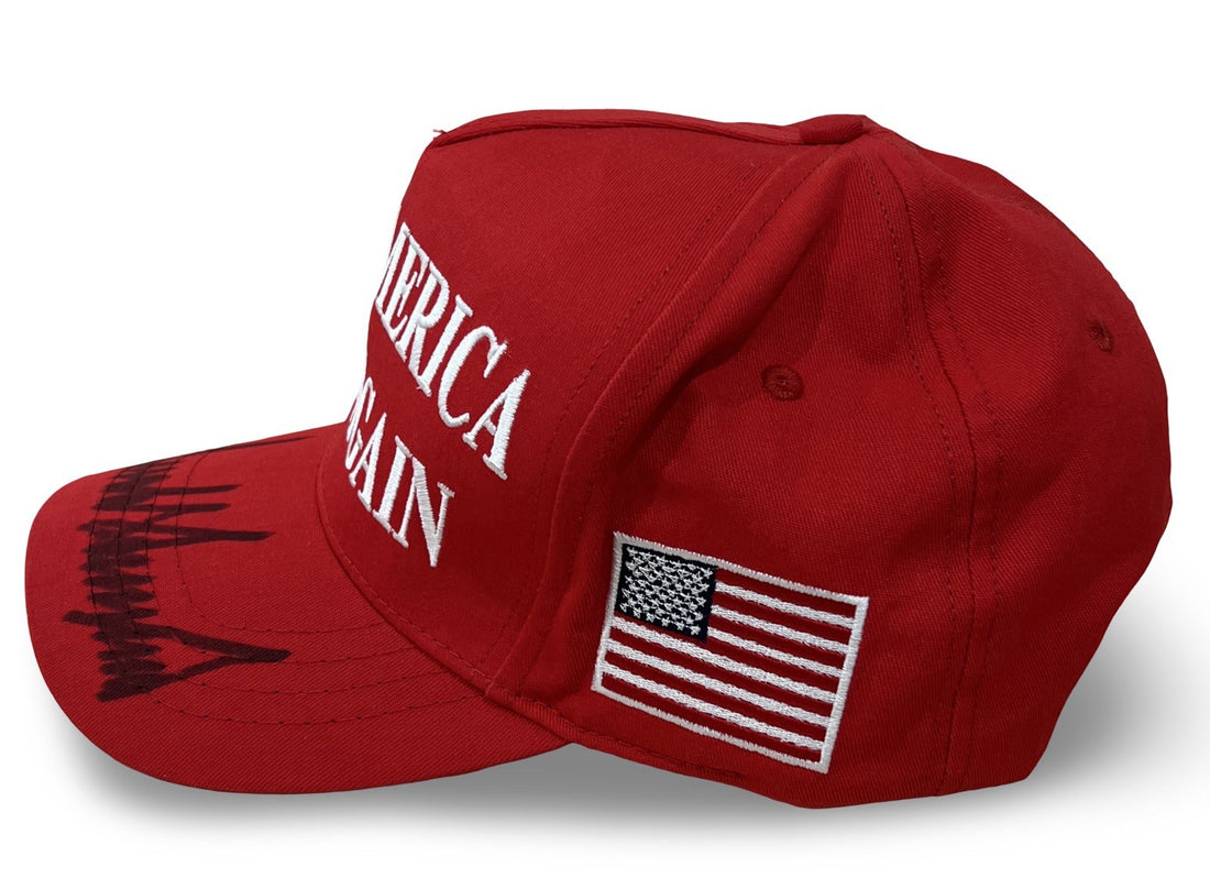 President Donald Trump Signed MAGA Hat, Full Name. Make America Great Again. PSA1