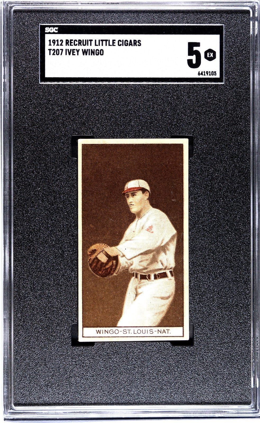 1912 Recruit Little Cigars T207 Ivey Wingo SGC 50