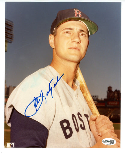 Carl Yastrzemski Signed Photo 8x10. Red Sox JSA0