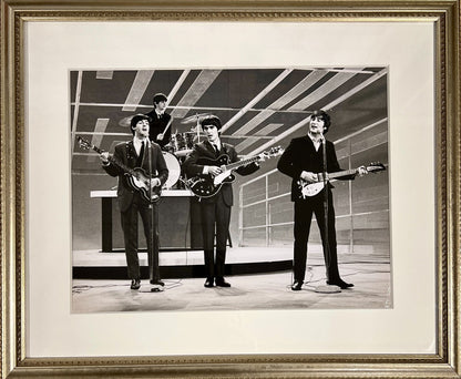 1964 The Beatles Original Photo. 1st Appearance on Ed Sullivan Show. PSA Type 11