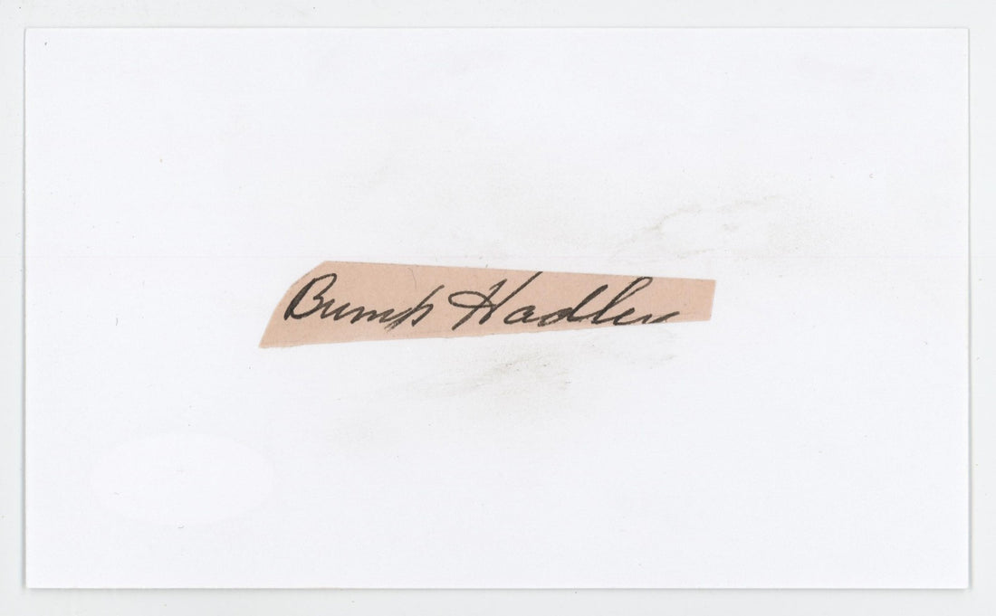 Bump Hadley Signed Autograph. JSA. New York Yankees0