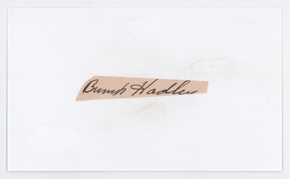 Bump Hadley Signed Autograph. JSA. New York Yankees0