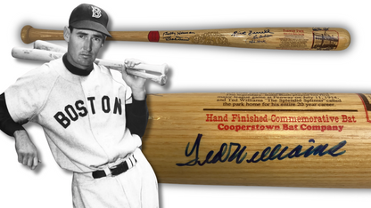 Ted Williams Multi Signed Fenway Park, Boston Red Sox Greats Baseball Bat. JSA0