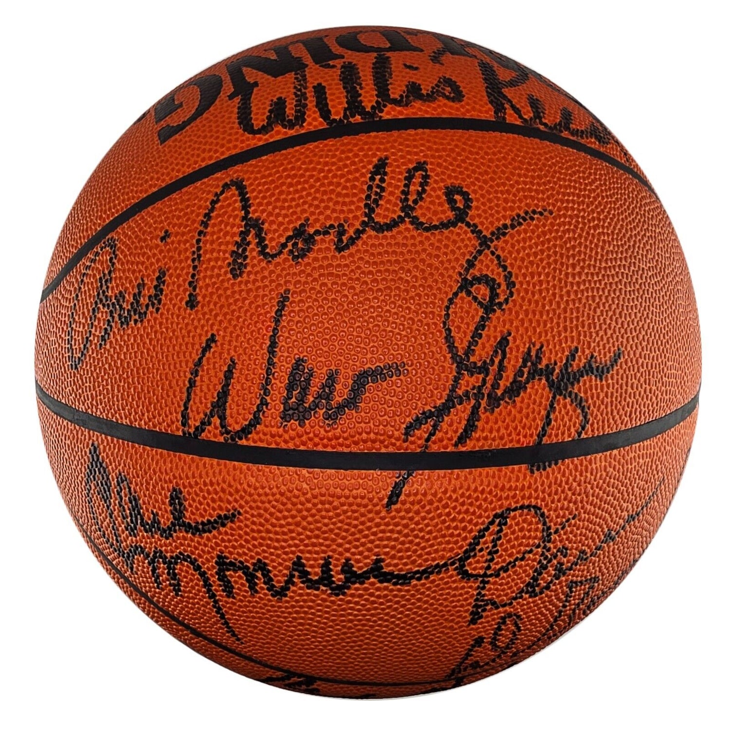 1973 New York Knicks Team Signed Basketball. World Champions. Upper Deck 303/500