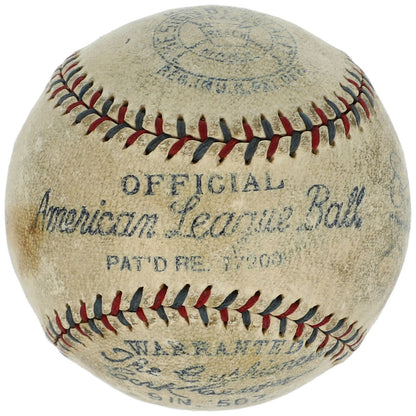 Babe Ruth &amp; Lou Gehrig Signed Baseball, 1920s   1930s NY Yankees. Auto Beckett6