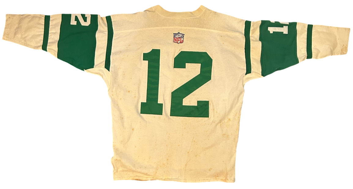 Joe Namath Signed Inscribed Jersey, Champion Long Sleeve Cotton. Large JSA2