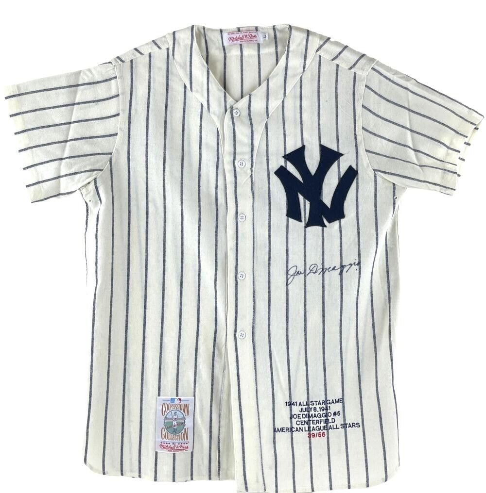 Joe DiMaggio Signed NY Yankee Jersey, 1941 Limited Edition /56. Auto JSA