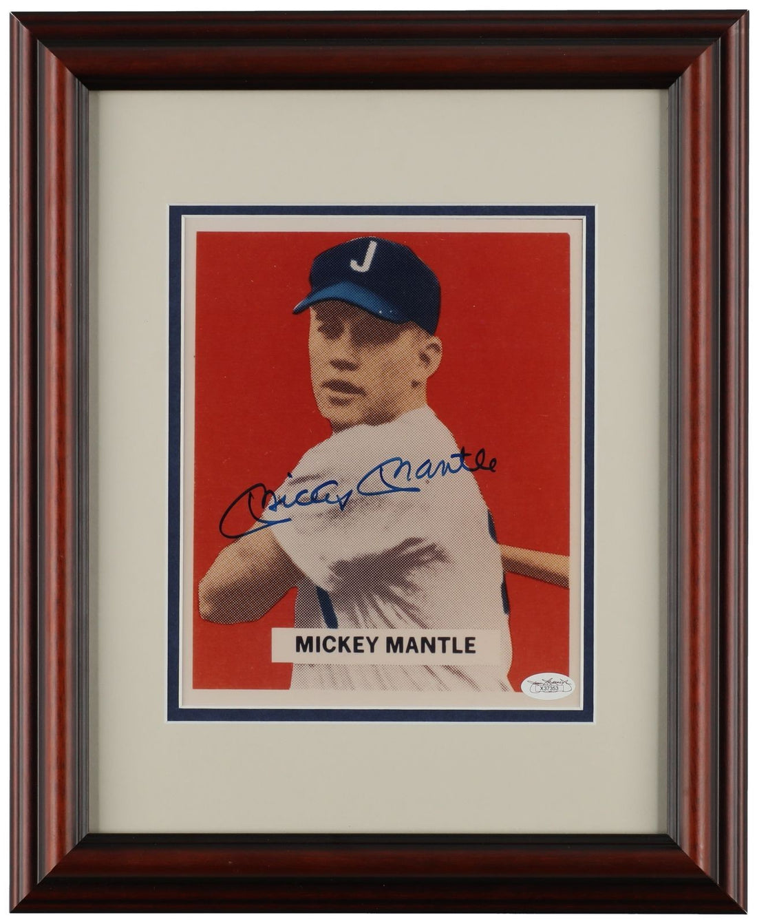 Mickey Mantle Signed 8x10 Photo, 1949 Bowman Joplin Miners. Auto JSA0