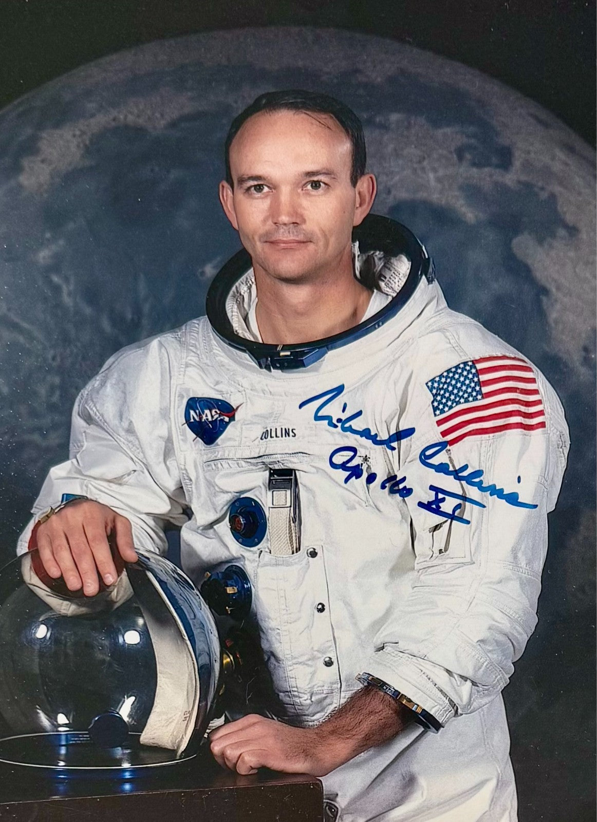 Michael Collins Signed 8x10 Photograph, Inscribed, Apollo XI. PSA1