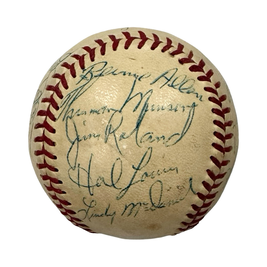 1970 New York Yankees Team Signed Baseball with Rookie Thurman Munson. JSA0