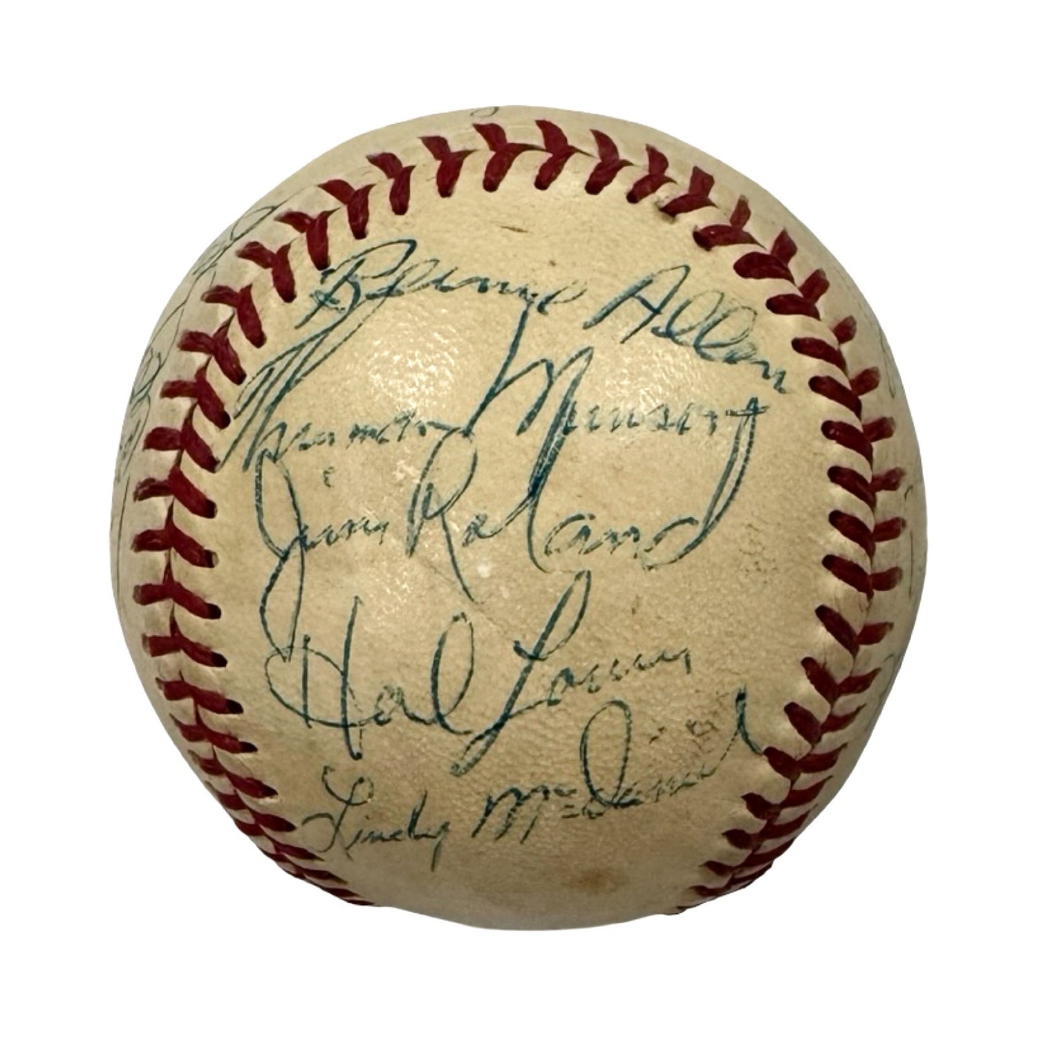 1970 New York Yankees Team Signed Baseball with Rookie Thurman Munson. JSA0