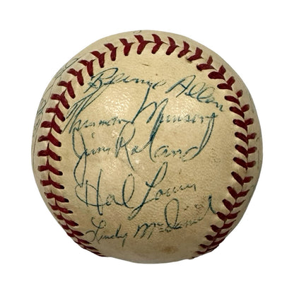 1970 New York Yankees Team Signed Baseball with Rookie Thurman Munson. JSA0
