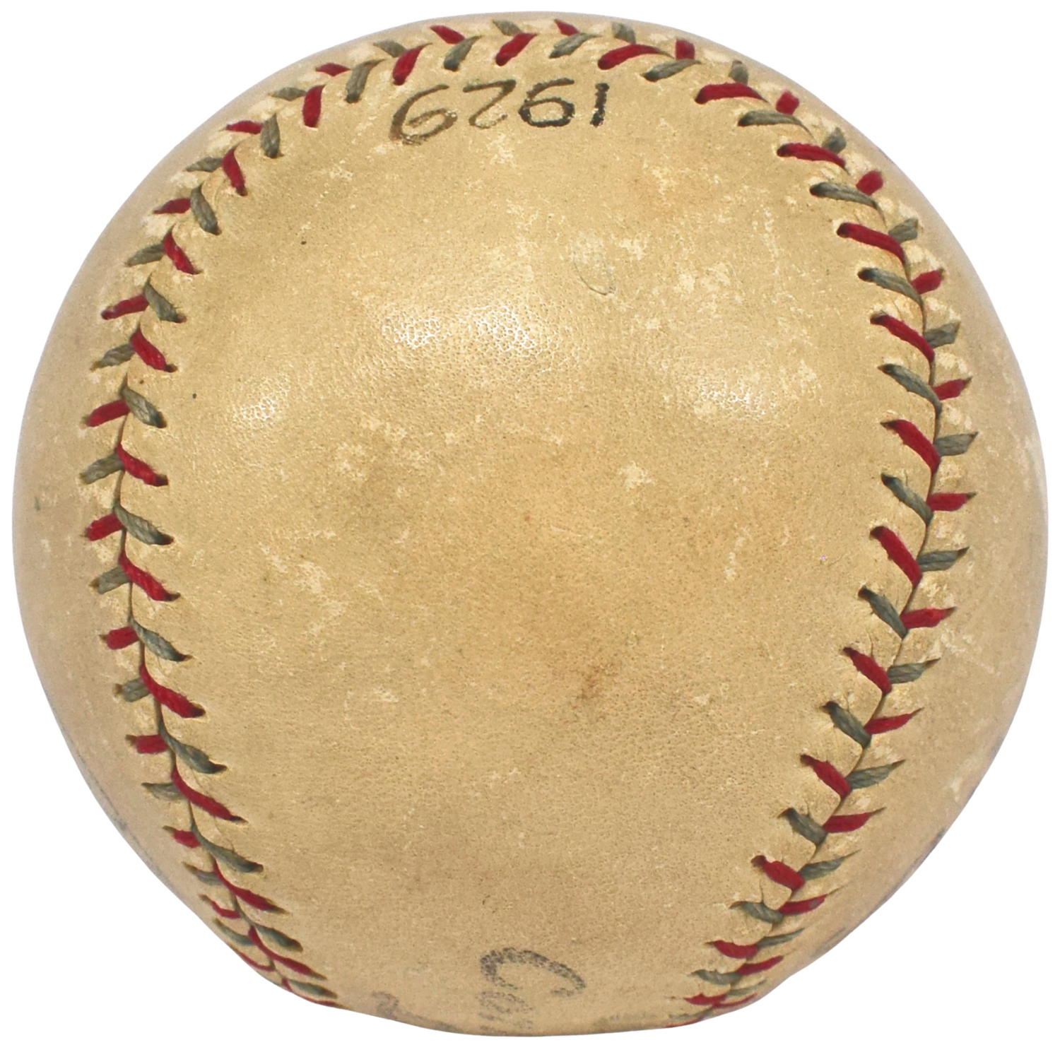 Babe Ruth &amp; Lou Gehrig Dual Signed Baseball. 1929 New York Yankees. PSA/DNA4