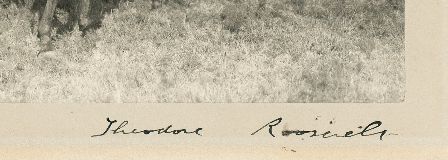 Rare Theodore Roosevelt Signed 1898 Rough Rider Photo. PSA2