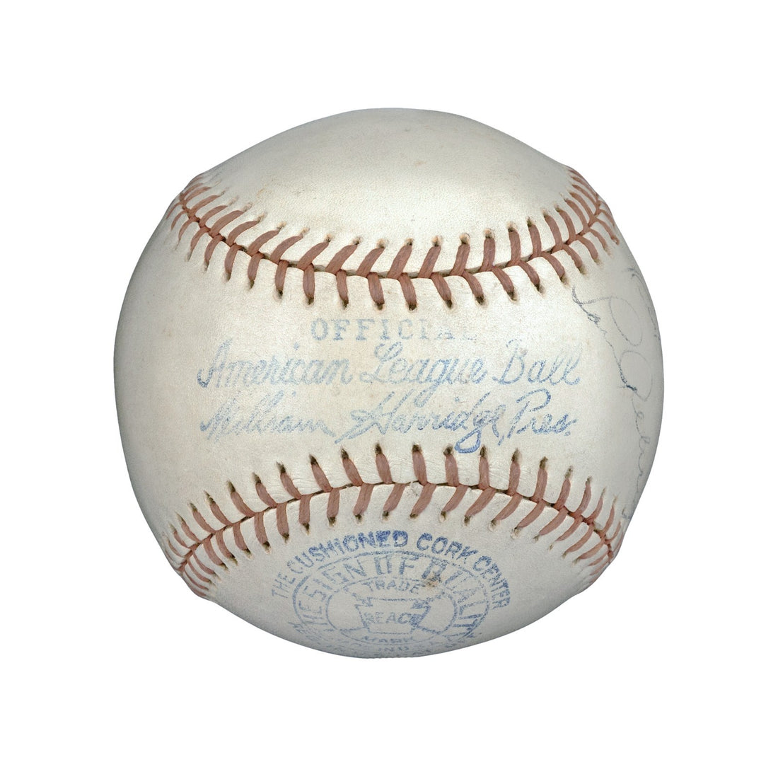 Rare Lou Gehrig Single Signed Baseball. Auto Grade PSA 71