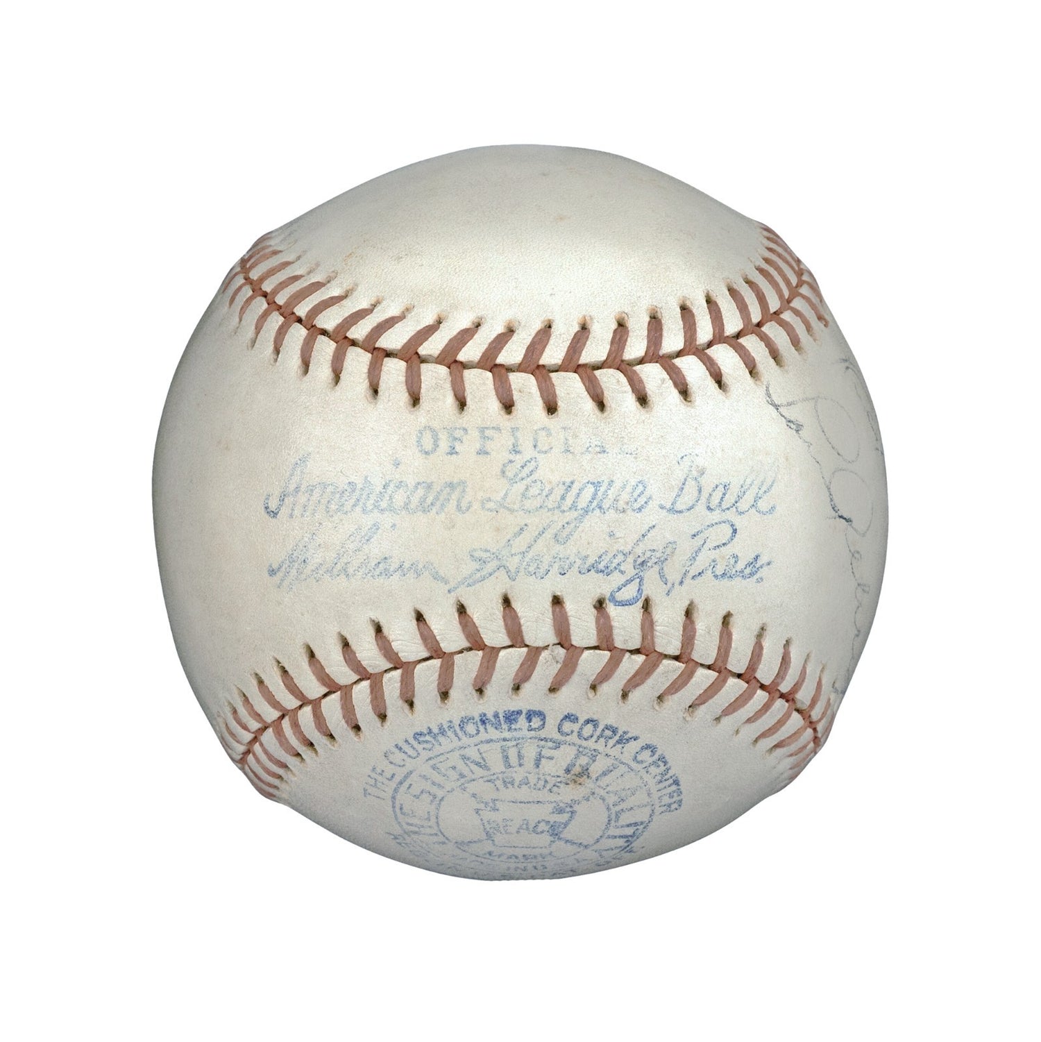 Rare Lou Gehrig Single Signed Baseball. Auto Grade PSA 71