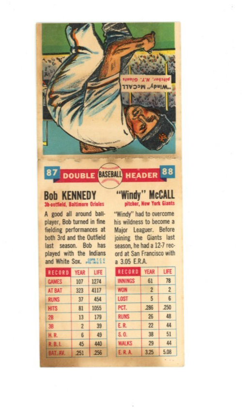 1955 Topps Double Headers 