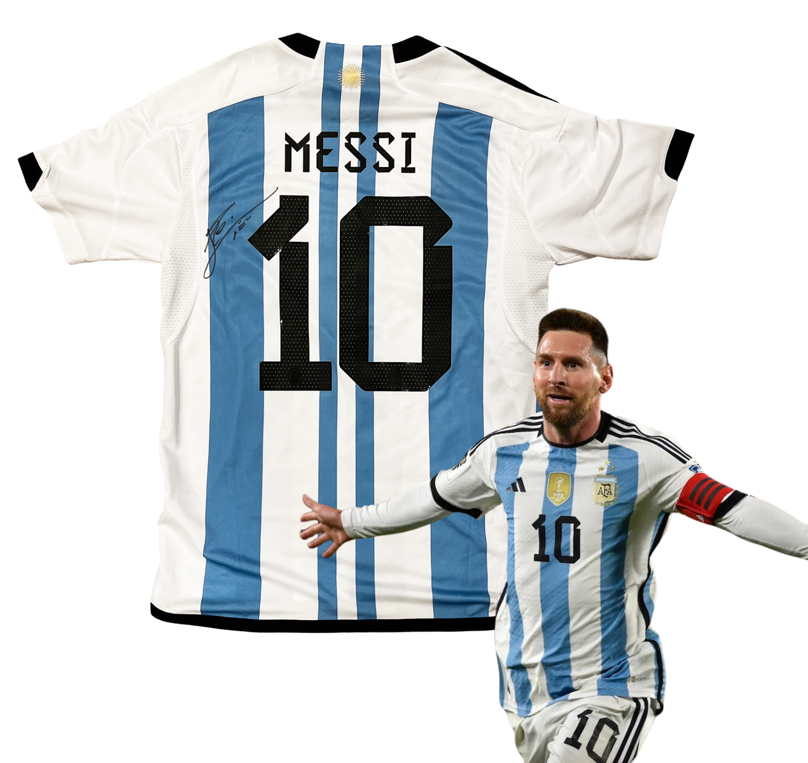 Leo Lionel Messi Signed Argentina Jersey, Beckett, Full Letter of Authenticity