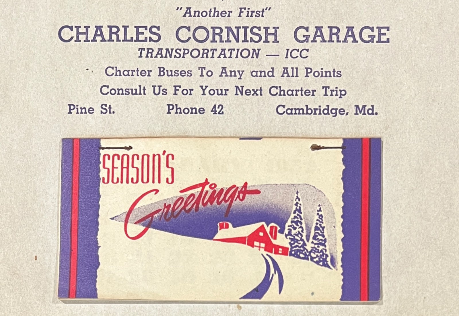 1952 Jackie Robinson Advertisement Wall Calendar, Original.3