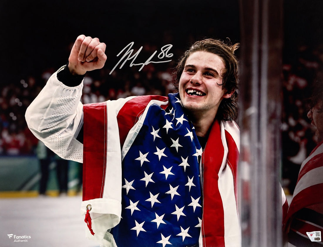 Jack Hughes Signed 16x20 Photo, Team USA Hockey Gold Medal. Auto Fanatics1