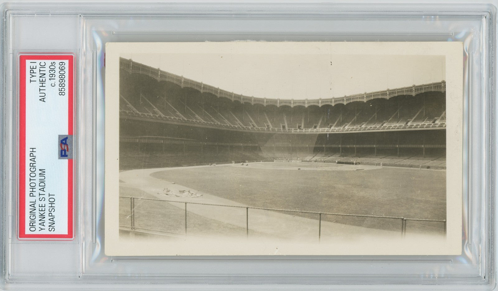 Original Yankee Stadium Type 1 Photo, 1930s Snapshot. PSA0