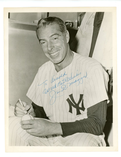 Joe DiMaggio Signed Photo JSA0