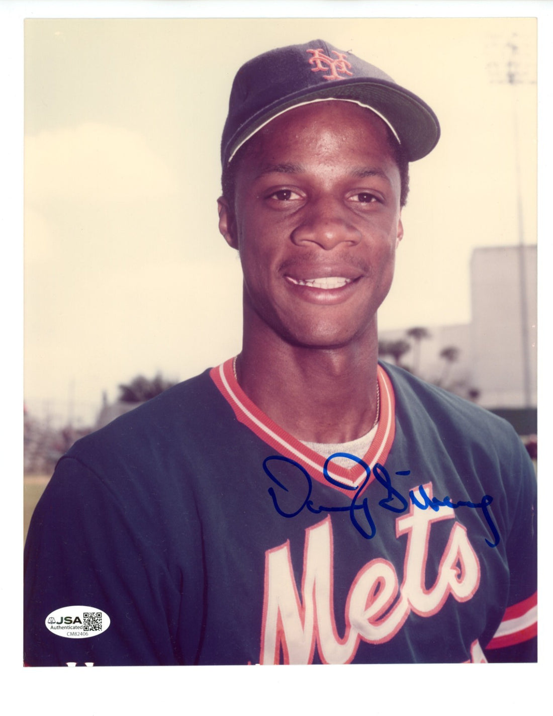 Darryl Strawberry Signed Photo, 8x10. New York Mets JSA0
