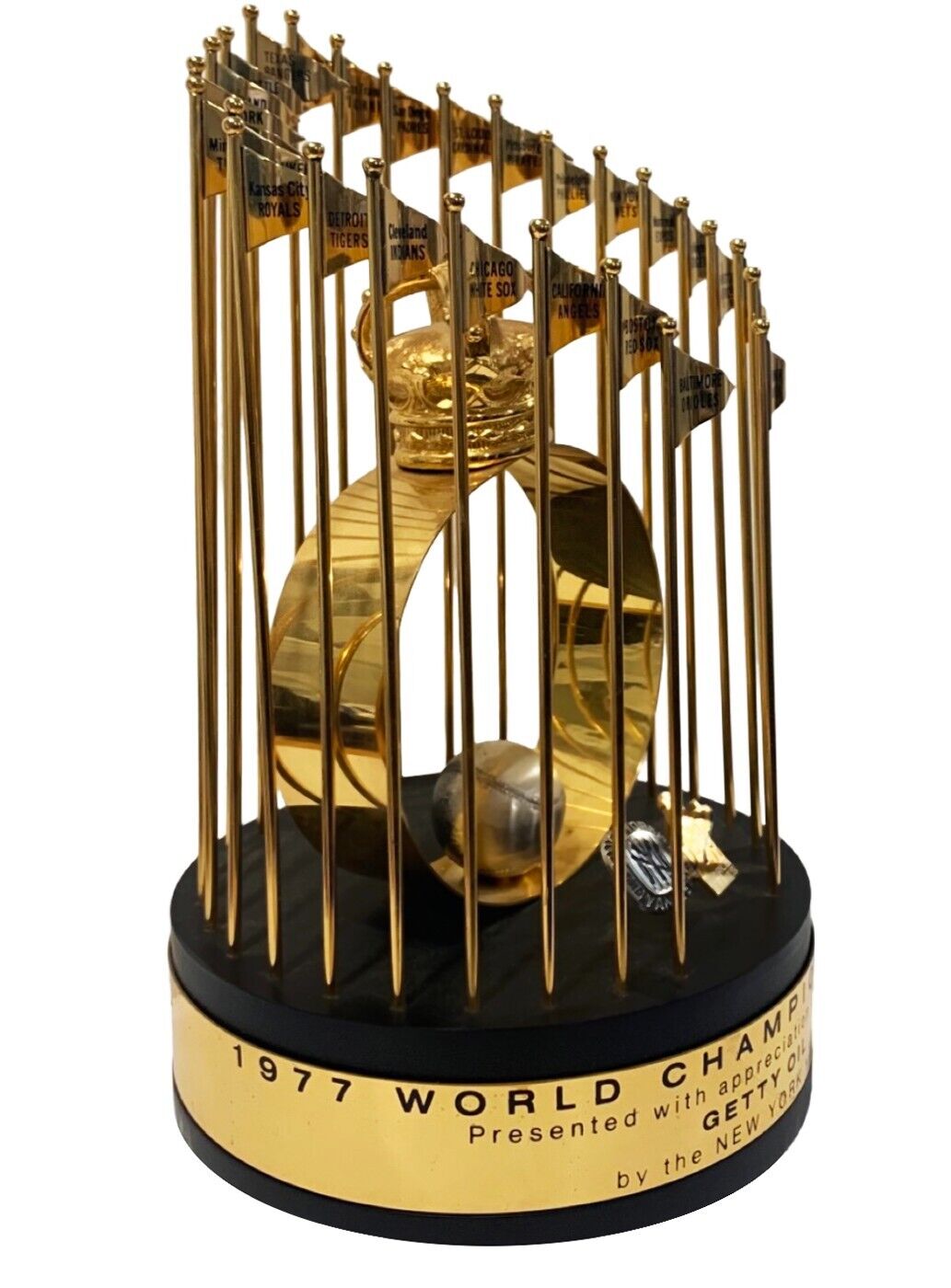 Original 1977 New York Yankees World Series Championship Trophy, 12 inch Balfour