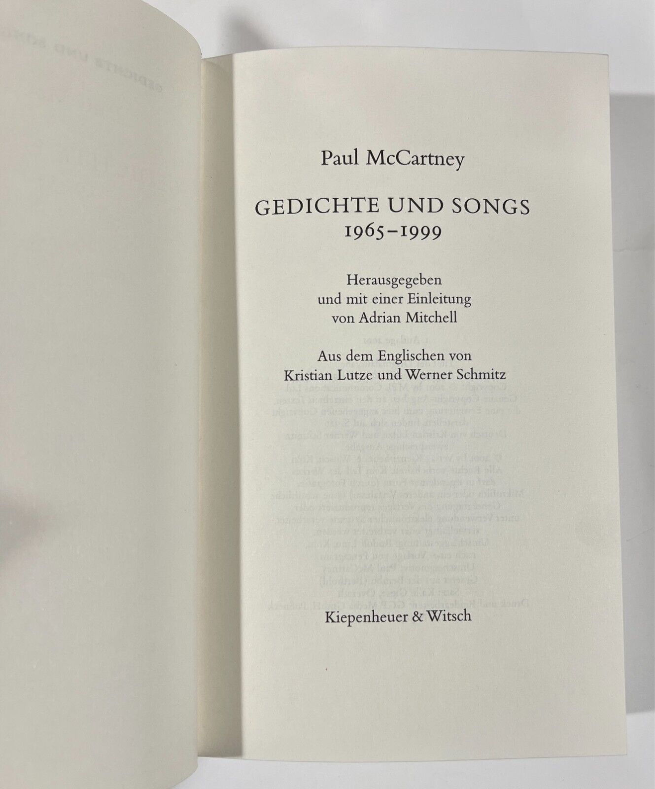 Paul McCartney Signed and Drawn Sketch, Blackbird Singing: Poems and Lyrics. JSA