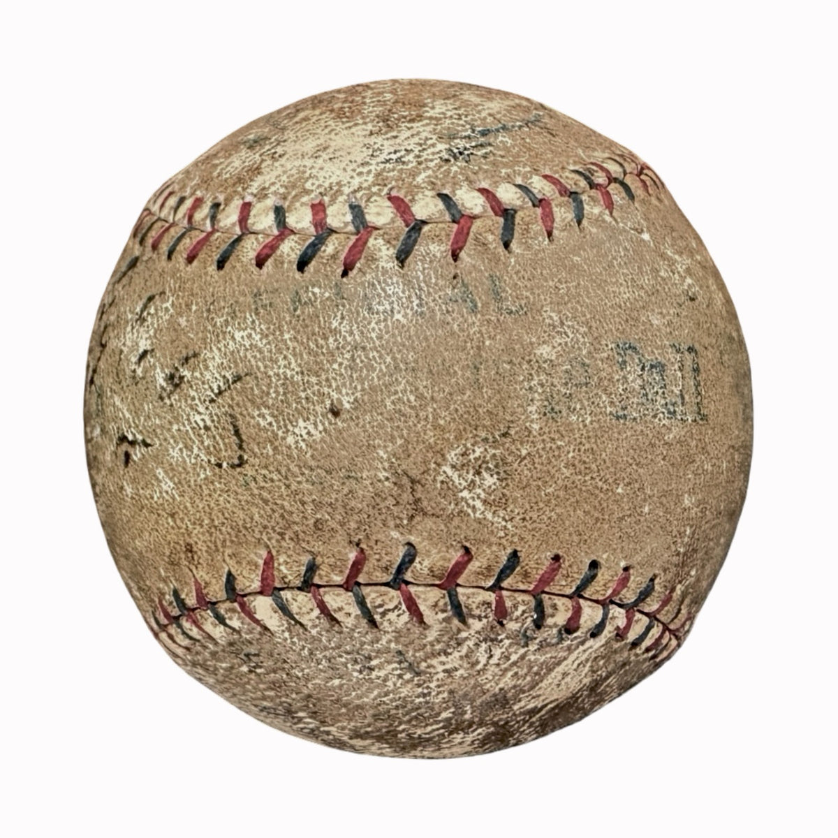 Rare Ty Cobb Single Signed &amp; Inscribed Baseball, 1922 Playing Days. Auto PSA4