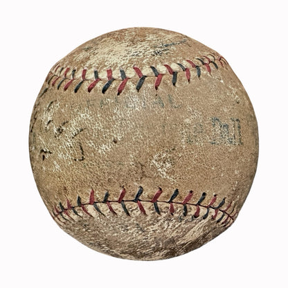 Rare Ty Cobb Single Signed &amp; Inscribed Baseball, 1922 Playing Days. Auto PSA4