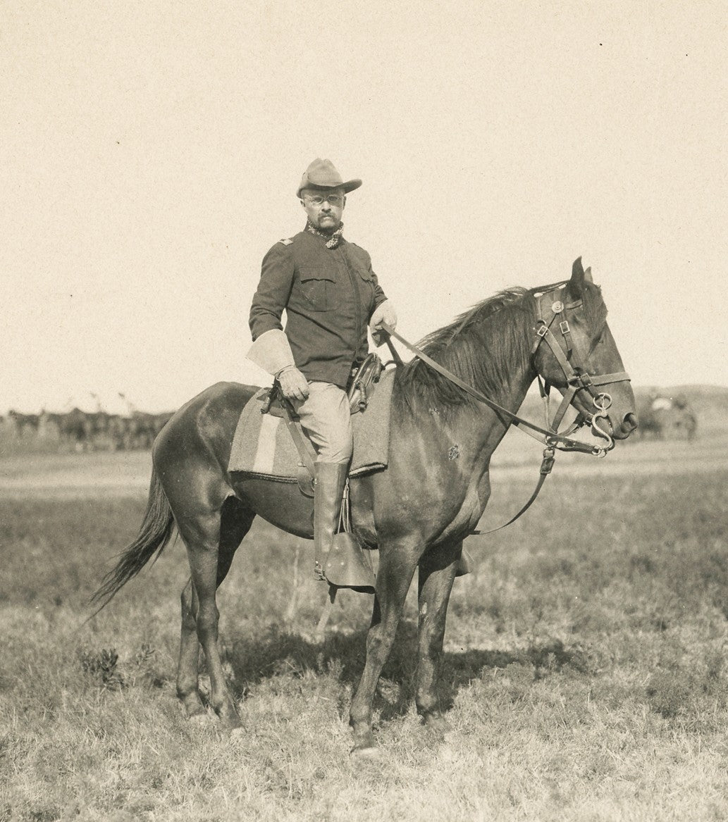 Rare Theodore Roosevelt Signed 1898 Rough Rider Photo. PSA3