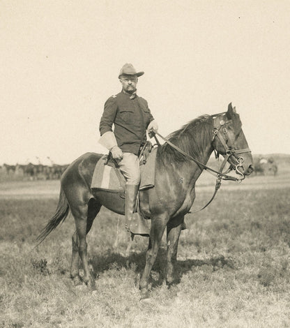 Rare Theodore Roosevelt Signed 1898 Rough Rider Photo. PSA3