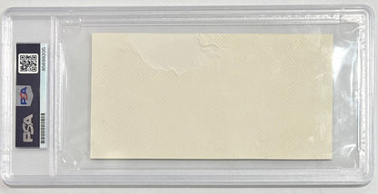 Mother Teresa Signed &amp; Inscribed Prayer Card. Auto PSA Mint 92