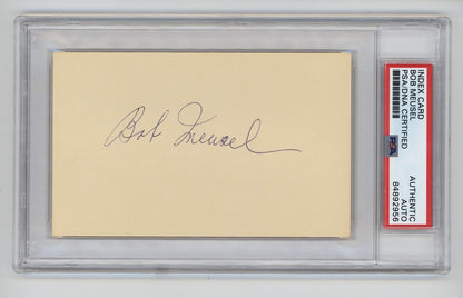 Bob Meusel Signed Index Card. PSA. 1927 New York Yankees0