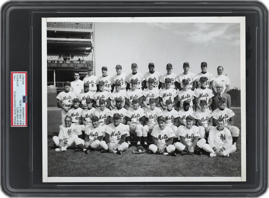 1969 New York Mets World Series Champions Original Photo PSA Type 1 Photograph0
