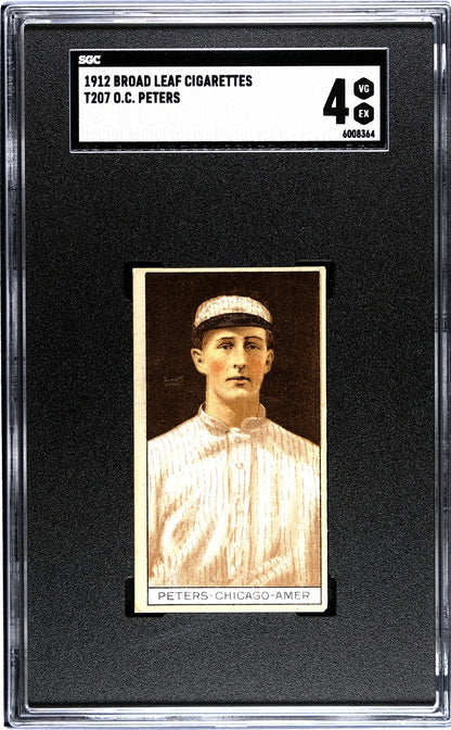1912 Broad Leaf Cigarettes T207 O.C. Peters SGC 40